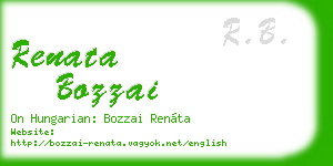 renata bozzai business card