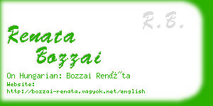 renata bozzai business card